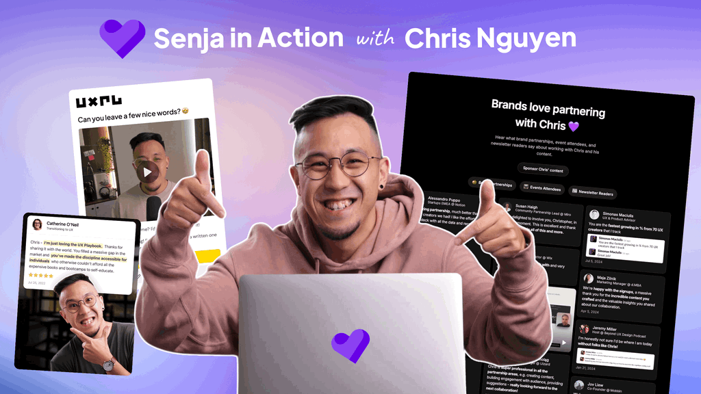 Senja in Action: Chris Nguyen from UX Playbook