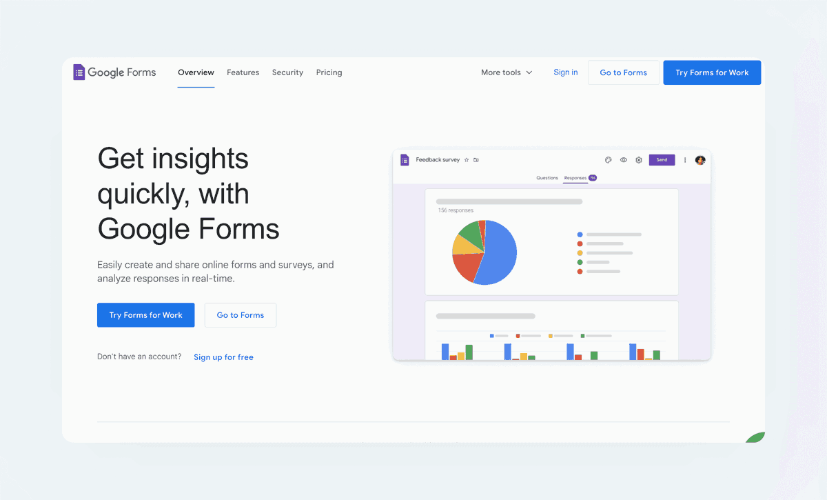 google forms - used to collect written testimonials