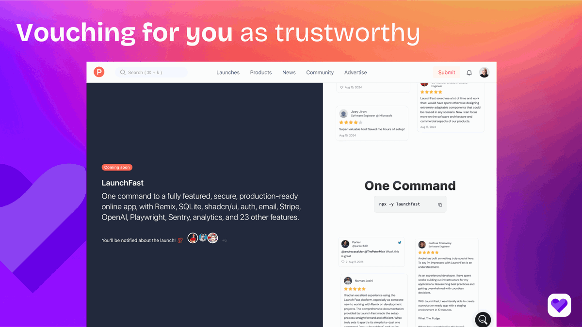 Andre Casal's Product Hunt page