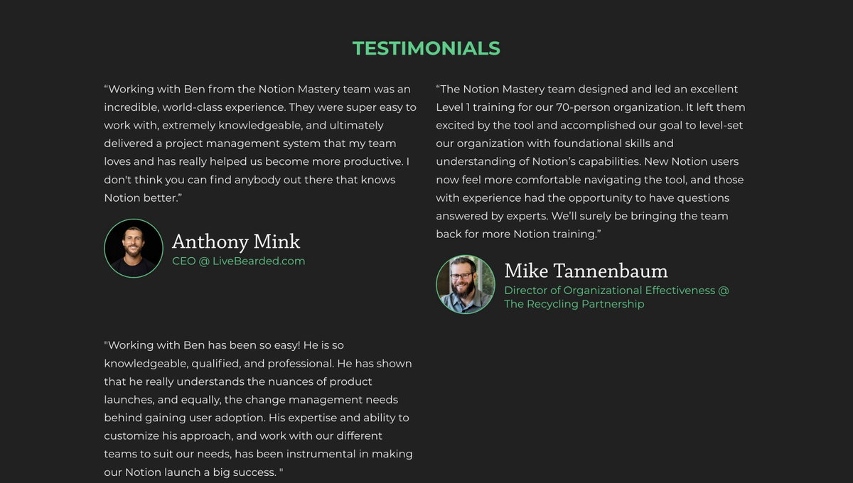 Notion Consulting — Notion Mastery