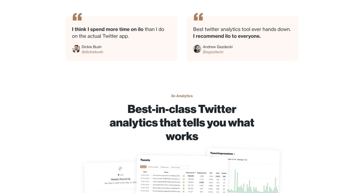 ilo · Comprehensive Twitter analytics