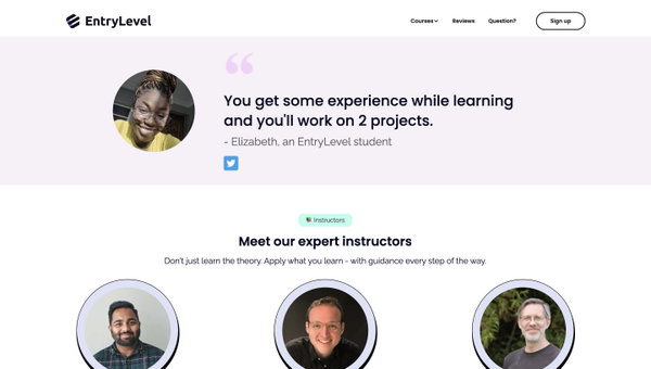 EntryLevel: Reskill into a tech job in 6 weeks