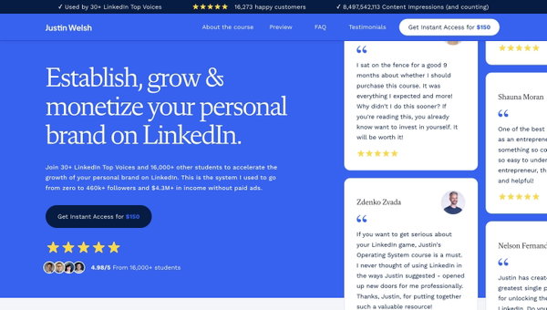 The Operating System: Grow & Monetize Your LinkedIn | Justin Welsh