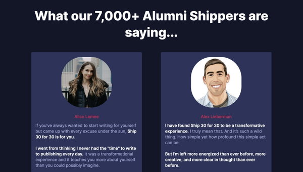Start Writing Online in 30 Days - Ship 30 for 30