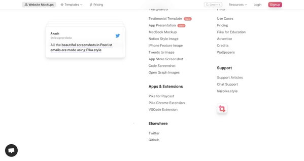 Pika – Create beautiful mockups from screenshots