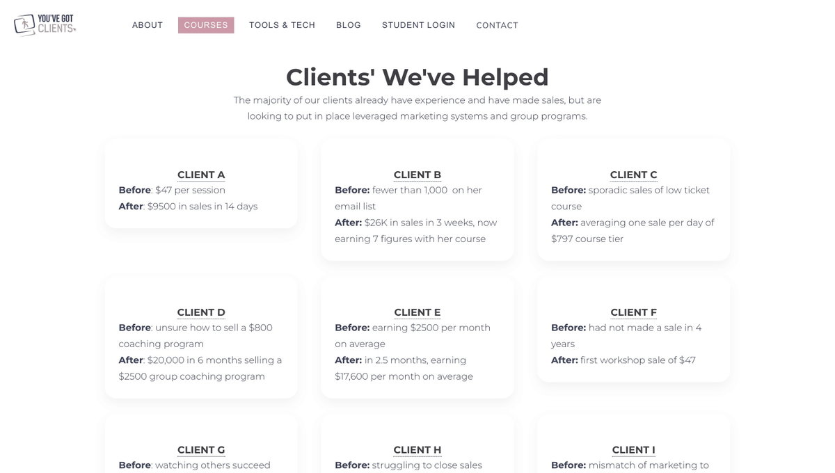 About - You've Got Clients