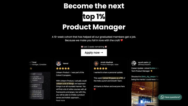 Unlearn Product | Become top 1% Product Manager