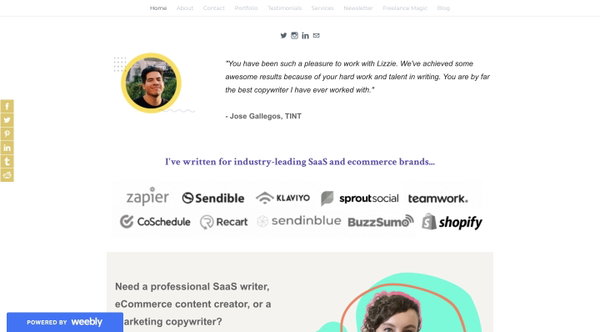 LIZZIE DAVEY - Freelance SaaS writer | eCommerce writer | Tech writer
