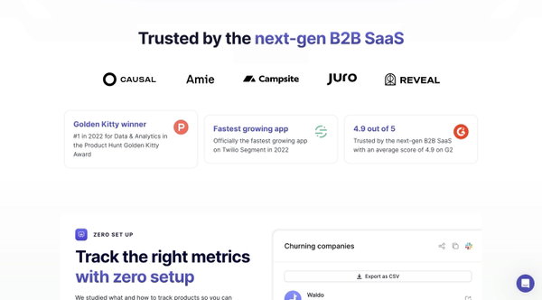 June - Product analytics for B2B SaaS