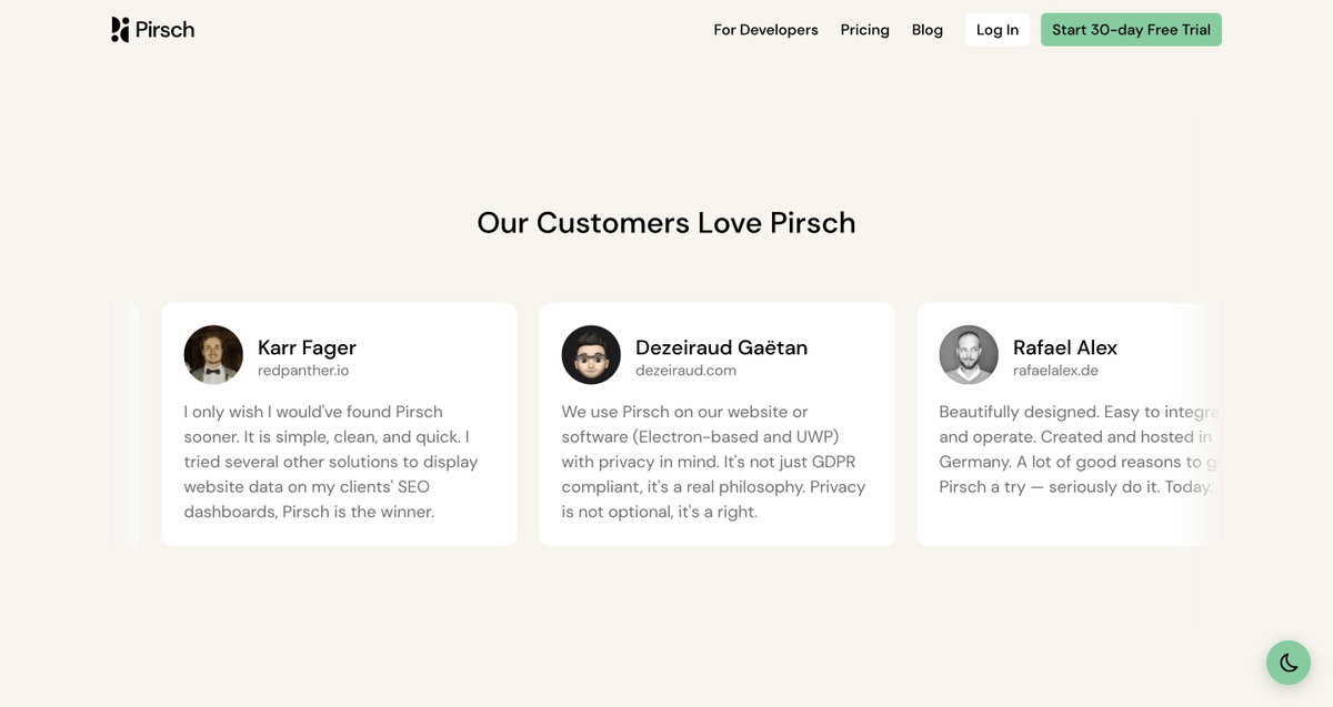 Cookie-free and Privacy-friendly Web Analytics - Pirsch Analytics