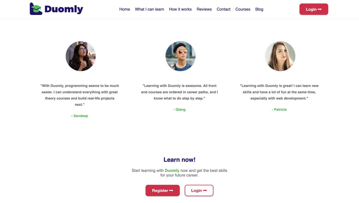 Duomly - Programming courses online