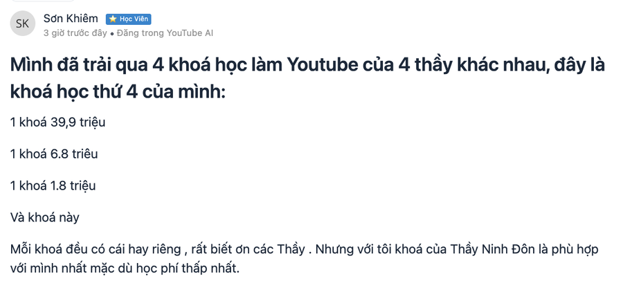 Đánh giá — Sơn Khiêm